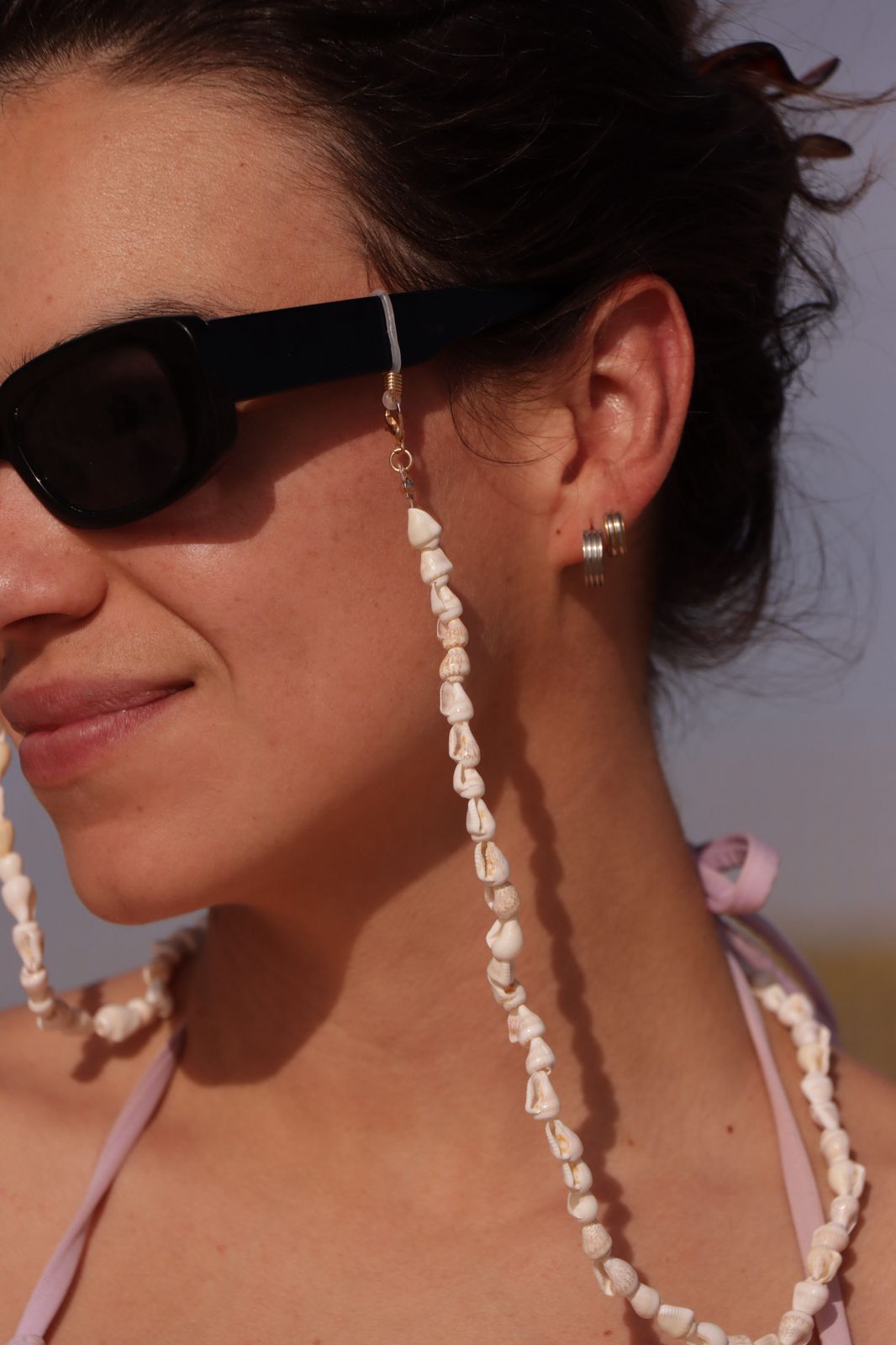 Eye glass strap shells