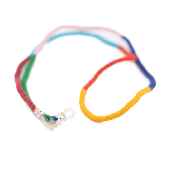 Eye glass strap tubular loom