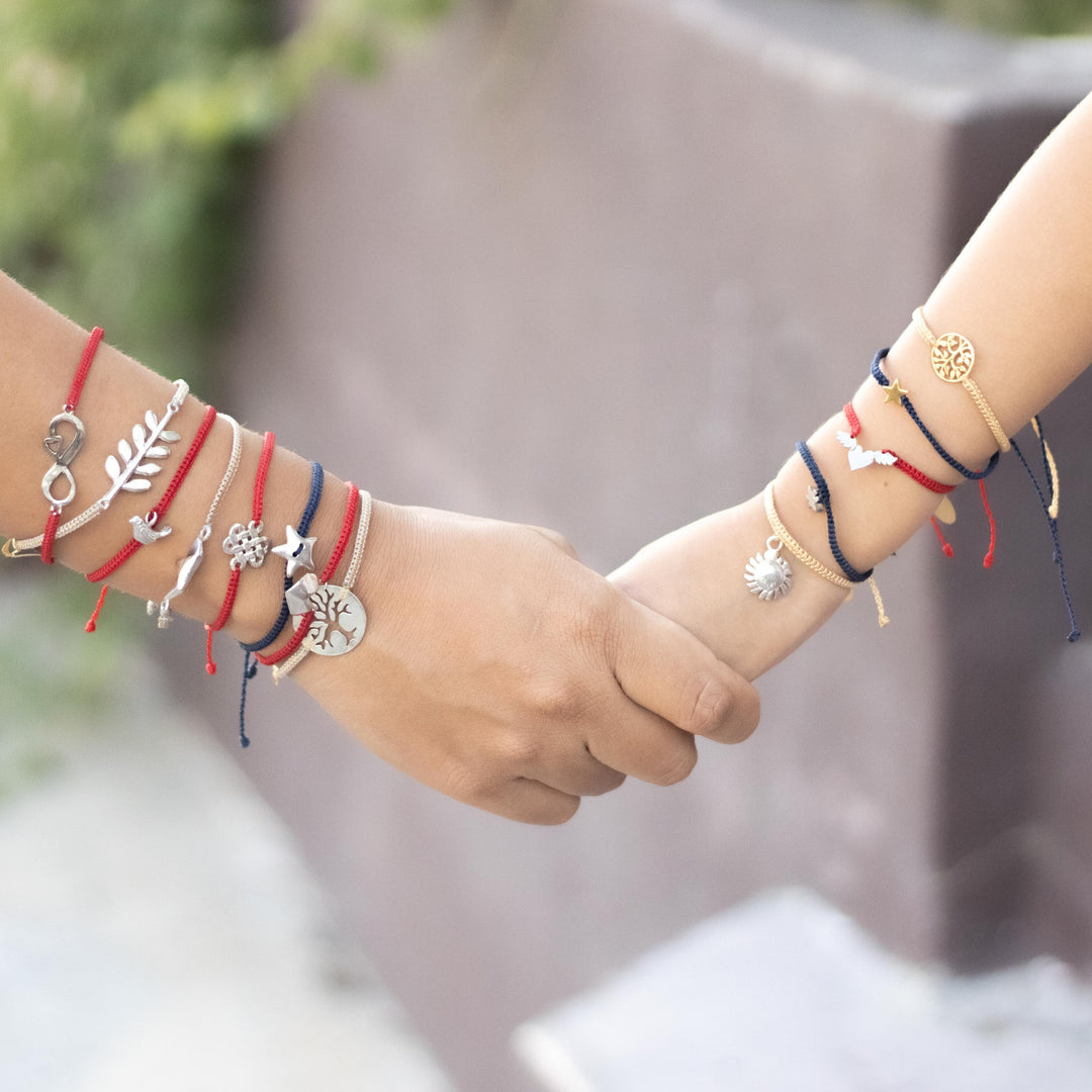 Pulseras macrame Familia y Friendship